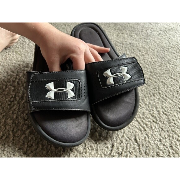 Under Armour Women's Slides UA W Ignite L Black Sz7 - Picture 2 of 6